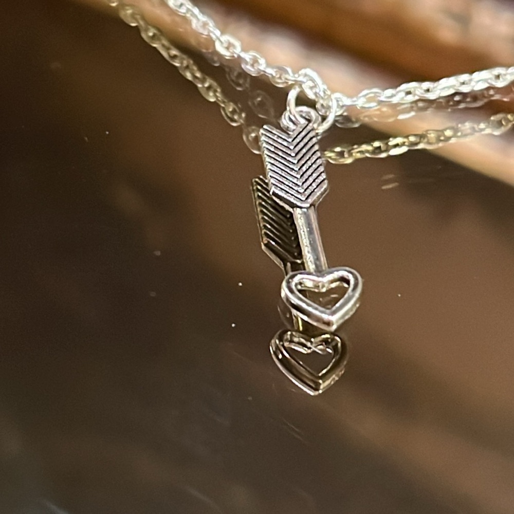 Silver  Arrow  Necklace